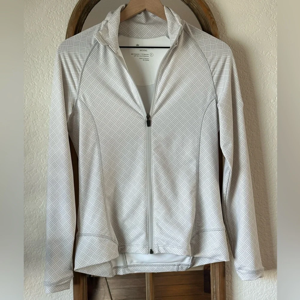 Peter Millar Wicking Full Zip Performance Jacket UPF 50+ Gray Size Small - Picture 1 of 9